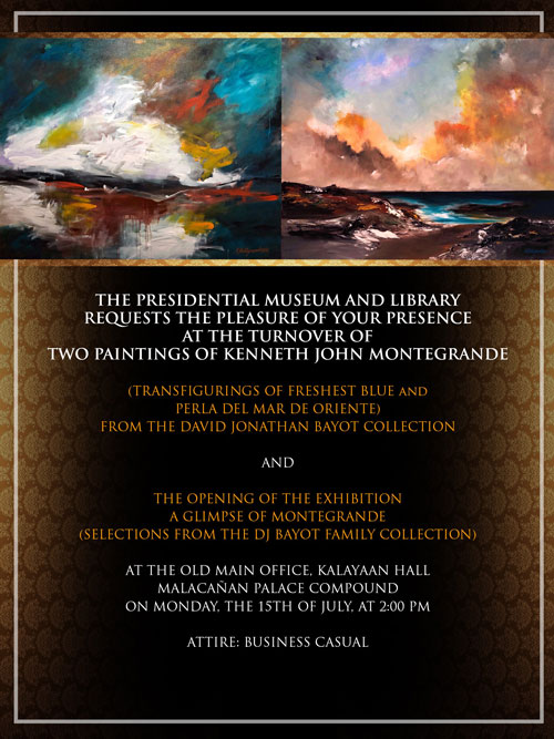 Montegrande Malacanan Exhibition Invitation